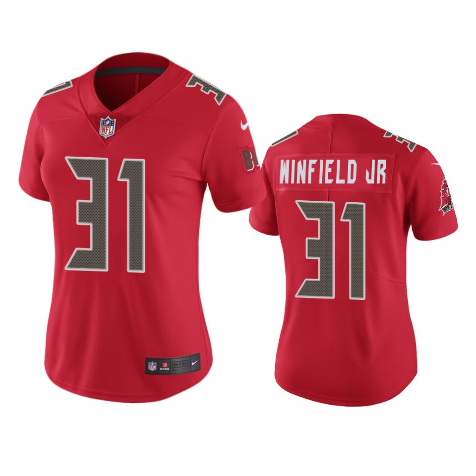 Tampa Bay Buccaneers WOMEN Nike NFL Color Rush Limited 31 Antoine Winfield Jr. Red Jersey